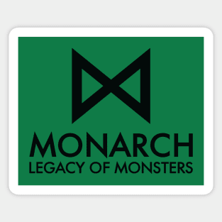 Monarch: Legacy of Monsters titles (black) Sticker